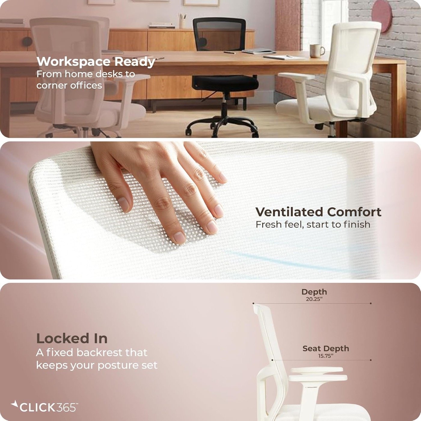 Click365 feature panel — full range overview